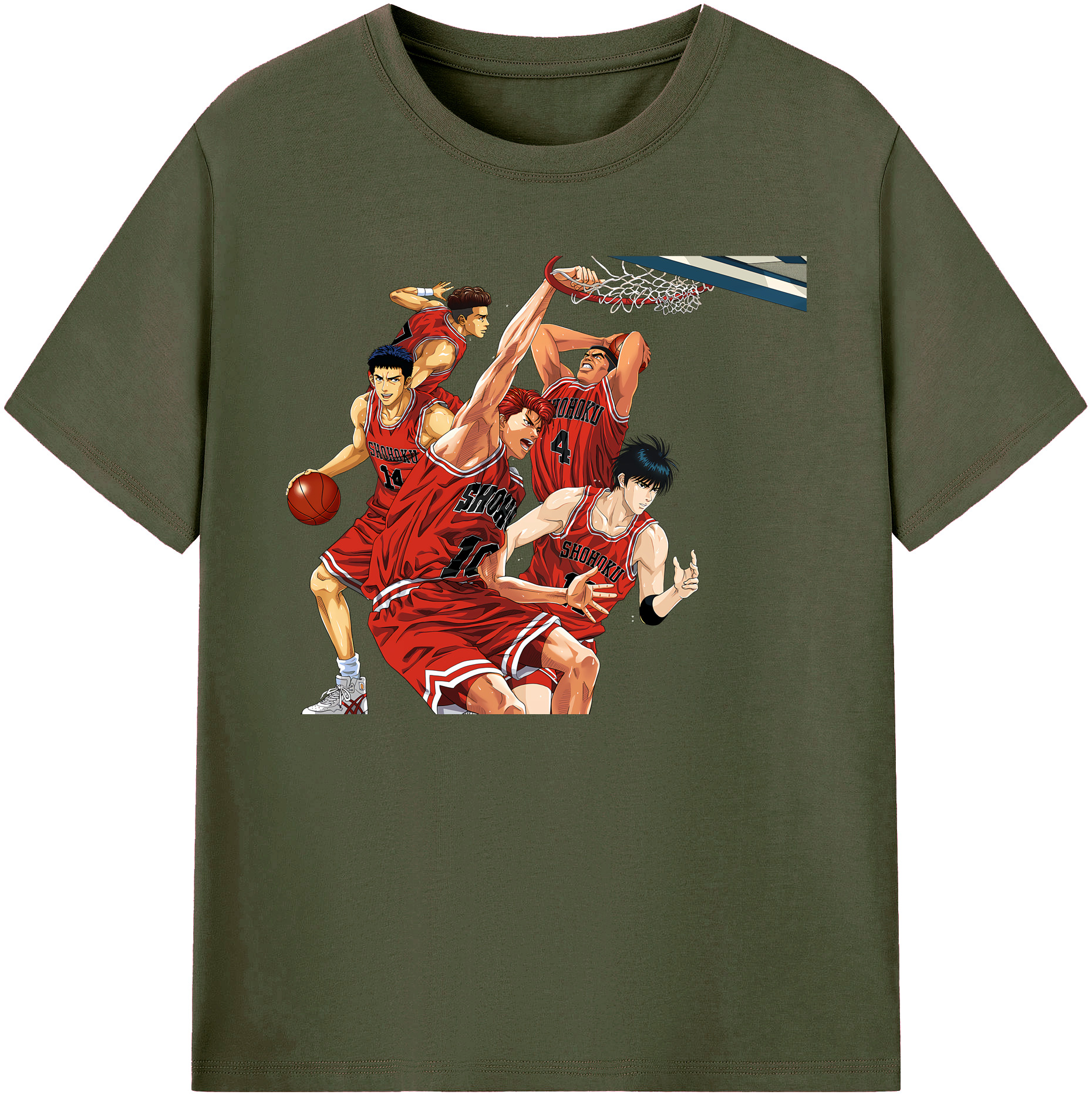 （画像用） SLAM DUNK／スラムダンク 綿100％ メンズ半袖Tシャツ｜肌触りやわらか＆通気性